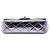 Chanel Mini Borsa Ring Top Handle in vitello metallizzato matelassé argento - vista 3