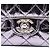 Chanel Mini Borsa Ring Top Handle in vitello metallizzato matelassé argento - vista 5