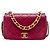 Chanel Pink Small Quilted Shiny Lambskin Fashion Therapy Flap Rose