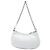 Balenciaga Mini Le Cagole Motocross in pelle goffrata bianca Bianco - vista 2