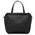 Borsa a mano Fendi Mini Zucchino Canvas Nera Nero