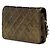 Wallet On Chain Cartera on chain Chanel de piel de cordero iridiscente acolchada dorada con botón tartan Dorado - vista 2