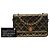 Wallet On Chain Cartera on chain Chanel de piel de cordero iridiscente acolchada dorada con botón tartan Dorado - vista 7