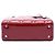 Dior Red Mini Patent Cannage Lady Dior Rosso Bordò - vista 3