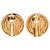 Orecchini a clip Dior Gold placcati in oro con logo CD e strass D'oro - vista 2