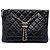 Chanel Black CC Quilted Lambskin Double Zip Crossbody Nero
