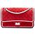 Chanel Red Quilted Suede Reissue 2.55 Double Flap 225