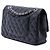 Chanel Black Medium Classic Lambskin Double Flap Nero - vista 2