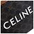 Céline Clutch Celine Small Triomphe de lona revestida marrón Castaño Marrón oscuro - vista 5