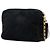Bolsa Camera Chanel em camurça acolchoada preta com tassel CC Preto - vista 2