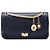 Chanel Blue Calfskin Reissue 2.55 Medallion Nude Double Flap 225 Azul Azul marinho