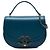 Chanel Blue Small Shiny Calfskin and Quilted Goatskin Coco Curve Flap