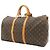 Louis Vuitton Brown Monogram Keepall Bandouliere 50 Marrone - vista 2