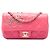 Chanel Pink Extra Mini Lambskin V for Victory Flap Rosa