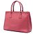 Prada Borsa Tote Galleria Double Zip Large in pelle Saffiano Rosa - vista 2