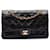 Chanel Black Medium Classic Lambskin Double Flap Nero