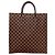 Louis Vuitton Damier Canvas Sac Plat Tote Bag Damier ebene
