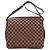 Sac à épaule Louis Vuitton Damier Canvas Abesses Damier ebène