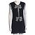 Chanel schwarzes Strickkleid mit Schleifen und Kette Weiß