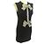 Chanel schwarzes Strickkleid mit Schleifen und Kette Weiß - Ansicht 2
