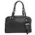 Borsa Mini Boston Prada BR3091 con logo impresso Nero