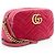 Borsa Small Camera Gucci Matelassé Velvet GG Marmont Rosa - vista 2
