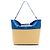Borsa Tote The Bow in pelle e rafia Alexander McQueen Marrone Beige