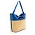 Borsa Tote The Bow in pelle e rafia Alexander McQueen Marrone Beige - vista 2
