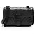 Borsa a patta piccola GG Marmont monocromatica in pelle matelassé Gucci Nero