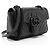 Borsa a patta piccola GG Marmont monocromatica in pelle matelassé Gucci Nero - vista 2