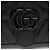 Borsa a patta piccola GG Marmont monocromatica in pelle matelassé Gucci Nero - vista 9