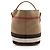 Borsa a secchiello Burberry Canvas Check Susanna Marrone Beige - vista 3