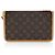 Louis Vuitton Monogram Canvas CarryAll MM Pochette Marrone - vista 3
