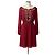 Altuzarra besticktes Kleid in Bordeaux Rot