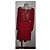 Altuzarra besticktes Kleid in Bordeaux Rot - Ansicht 2