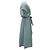 Autre Marque Blamink M CO CHK CASH WRAP Kleid Grün - Ansicht 4