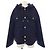 Céline Chaqueta Celine Triomphe 100% Cachemira Azul Azul marino