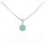 Autre Marque Collana in Pt900/Pt850 con smeraldo e diamante Verde