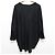 Autre Marque Lisiere Oversized-Bluse mit V-Ausschnitt Schwarz - Ansicht 2