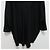 Autre Marque Lisiere Oversized-Bluse mit V-Ausschnitt Schwarz - Ansicht 6