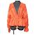 Autre Marque GRACE CONTINENTAL Bluse mit Spitzenbesatz Orange