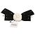 Fermi capelli con nastro Camélia Chanel Nero Bianco - vista 2