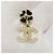 Orecchini Chanel Camellia Crystal Drop Nero D'oro - vista 8