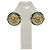 Chanel La Pausa Coco Mark Round Crystal Rhinestone Ohrstecker Blau - Ansicht 3