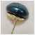 Chanel La Pausa Coco Mark Round Crystal Rhinestone Ohrstecker Blau - Ansicht 5