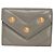 Cartera bi-fold Chanel en piel de cordero gris Castaño