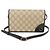 Borsa a tracolla Gucci GG Supreme Nero Beige