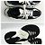 Sneakers Dad Louis Vuitton LV Circle Run 55 Line Nero Bianco Marrone scuro - vista 6