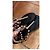 Chanel Sandali T-strap in pelle nera e perle Nero - vista 3