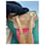 Bamboo Borsa a secchiello Gucci Rania GG Canvas Marrone Rosso Beige Verde - vista 4